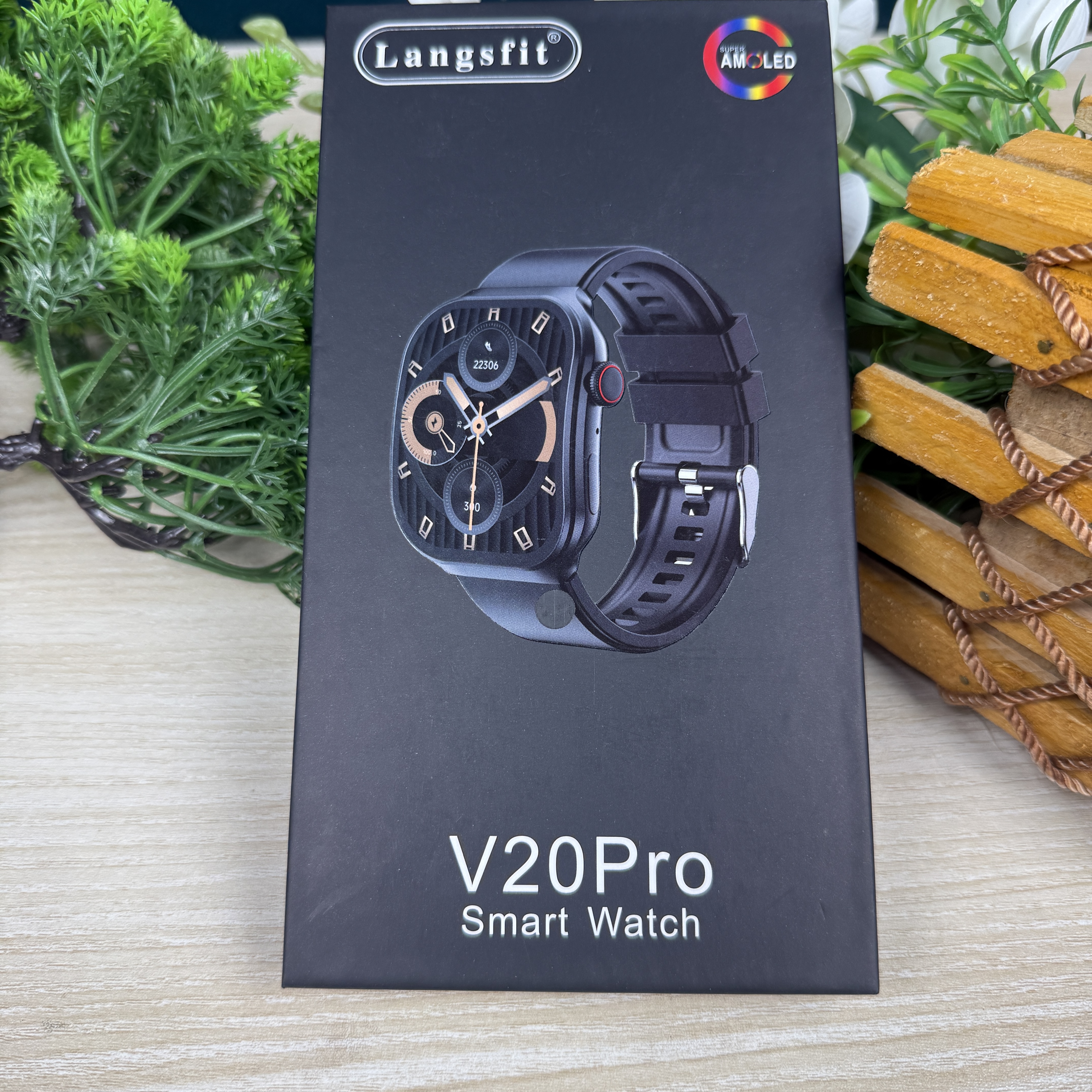 Langsfit V20Pro AMOLED SmartWatch With AMOLED Display